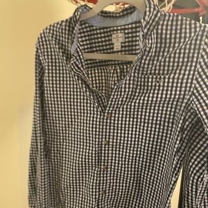 Vineyard Vines black/white check dress shirt